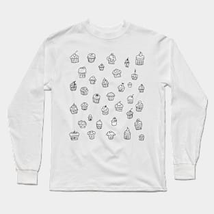 Cupcake collage Long Sleeve T-Shirt